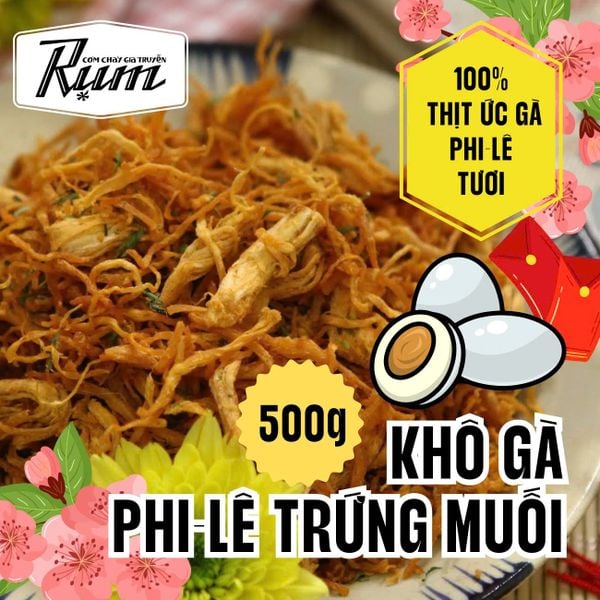  Khô gà trứng muối 500g 