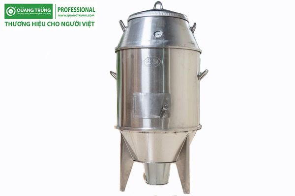 Lò quay gà vịt inox bằng than 60QT