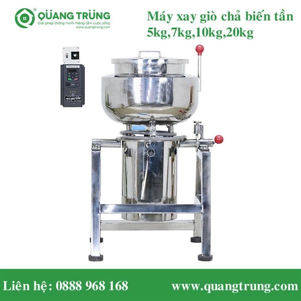 Máy xay giò biến tần 30kg