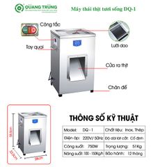 Máy thái thịt tươi sống DQ1 - 3.5mm