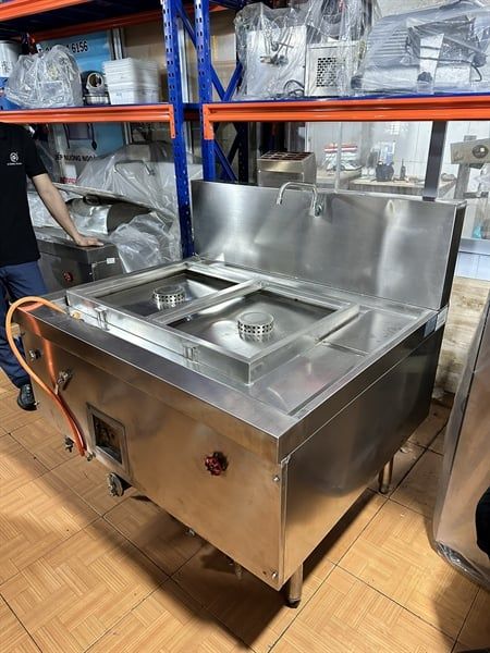 Bếp hấp bánh phở, bánh cuốn, bếp hấp dimsum đôi RRS-1210