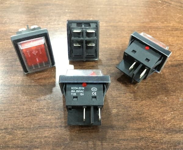 Linh kiện - Công tắc bật tắt KCD4-201N dùng cho máy thái thịt JZ
