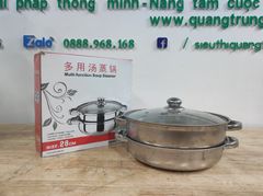 Nồi hấp inox 2 tầng 28cm