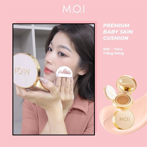  Phấn Nước M.O.I Premium Baby Skin Cushion 