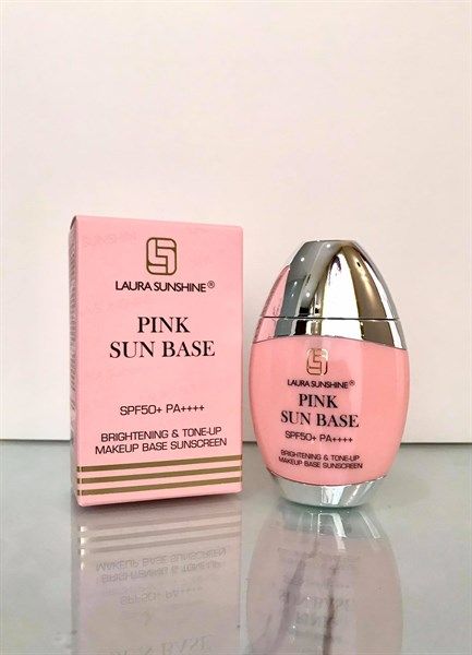  LAURA SUNSHINE PINK SUN BASE SPF 50+ PA++++  ( Kem Chống Nắng Kiêm Kem Lót Nâng Tone Da) 