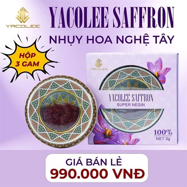  Saffron Nhụy Hoa Nghệ Tây Yacolee Super Negin 1gr 