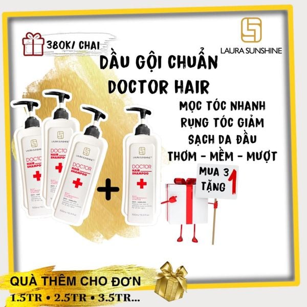  Dầu gội giúp giảm rụng tóc Doctor Hair Shampoo 