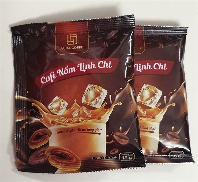  Cà phê nấm Linh chi (Hộp 10 gói) Laura Coffee - Laura Sunshine Nhật Kim Anh 