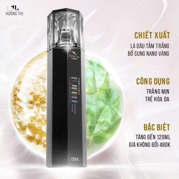  Sữa rửa mặt bong bóng Nano Vàng Hương Thị - Nano Gold Bubble Facial Wash 120ml 