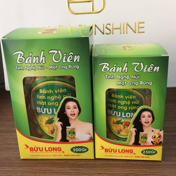  Bánh viên tinh nghệ núi - mật ong rừng 500gr 