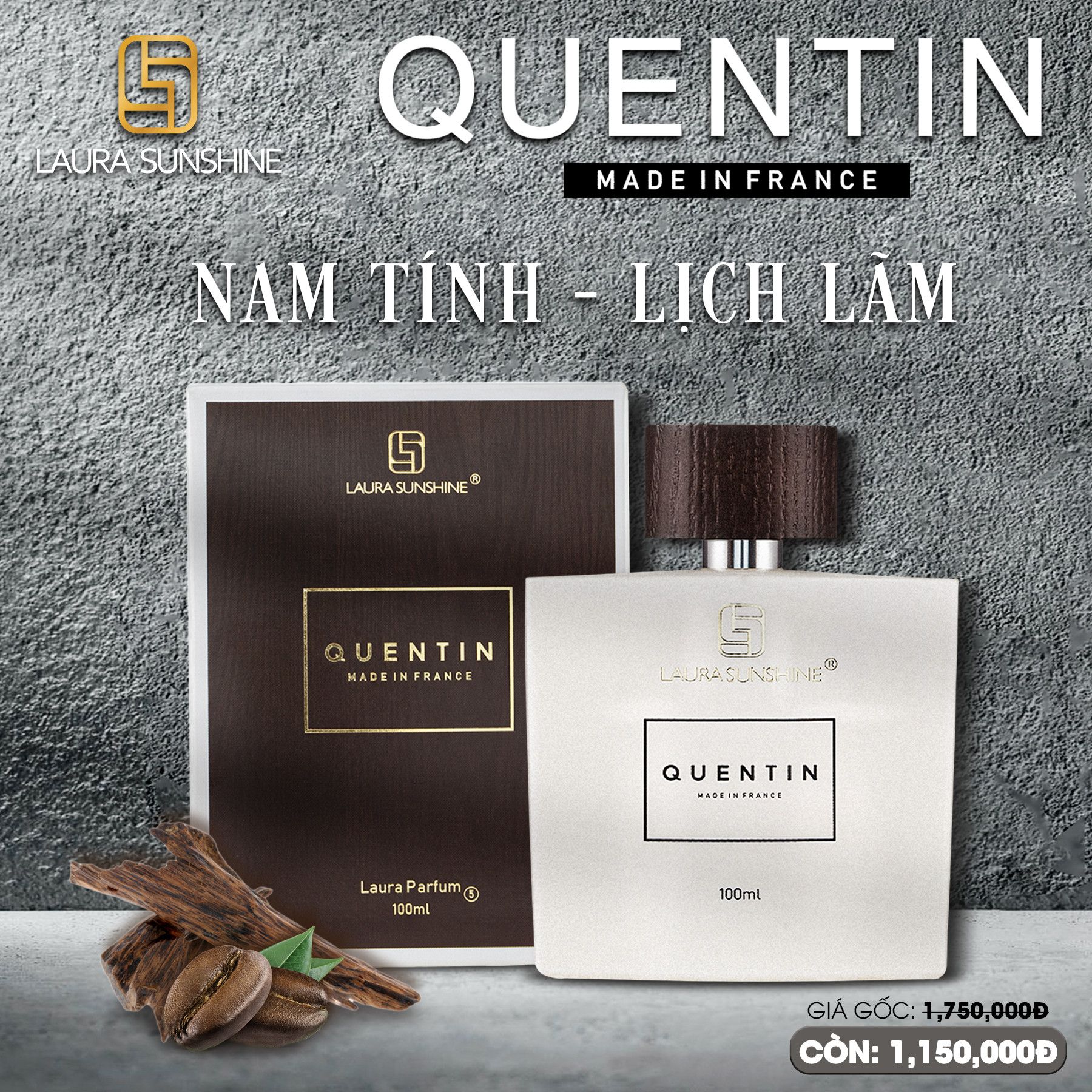  Chai chiết 20ml Nước hoa Nam Quentin Laura Paris Nhật Kim Anh No5 