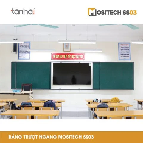 Hệ bảng trượt ngang liền khối Mositech SS03+