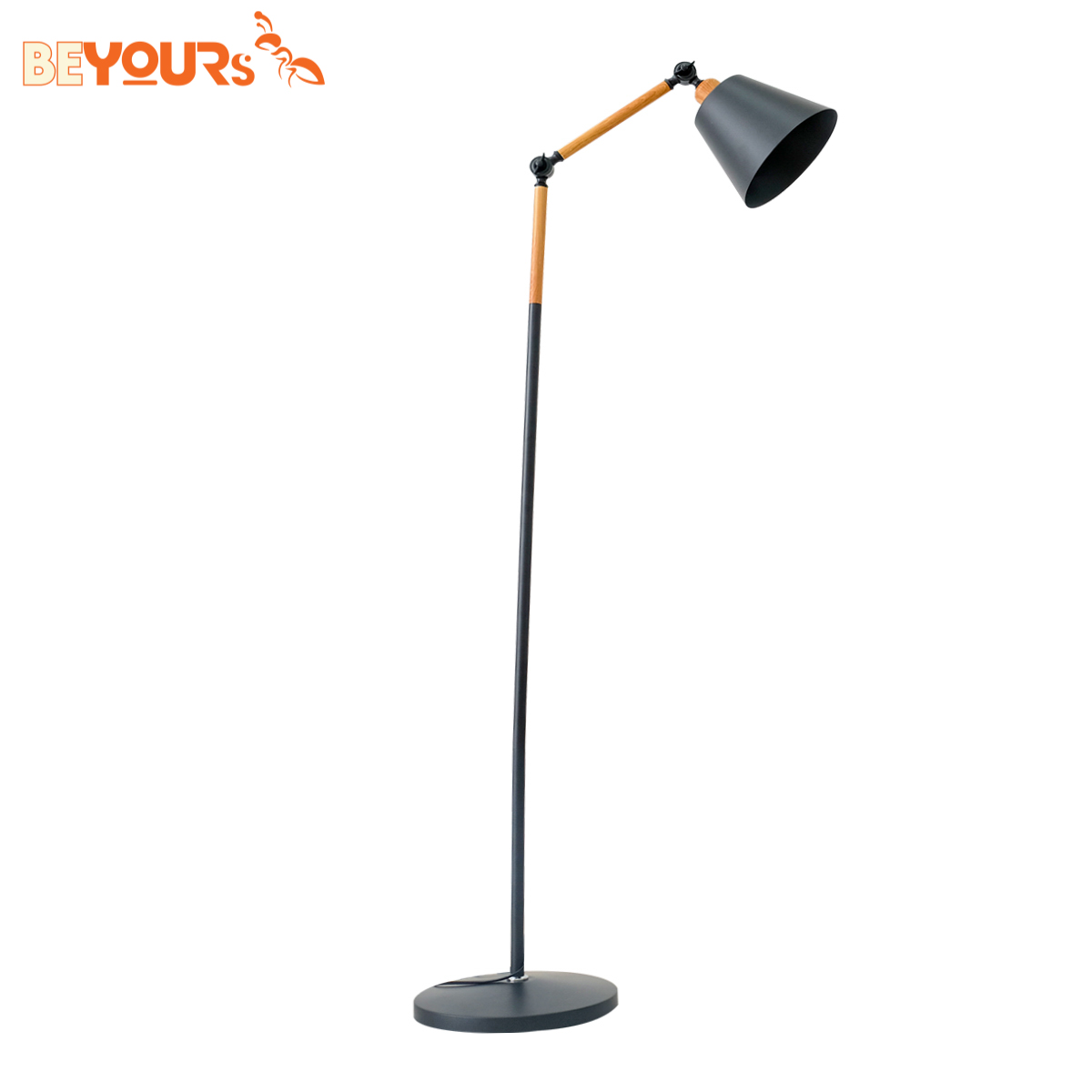 Đèn Sàn B Chin Lamp High Black