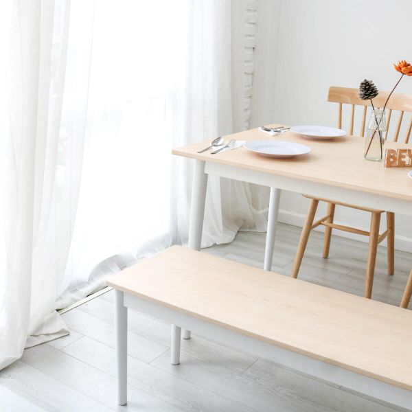 BỘ BÀN ĂN NARI DINNER TABLE SIZE M NATURAL WHITE