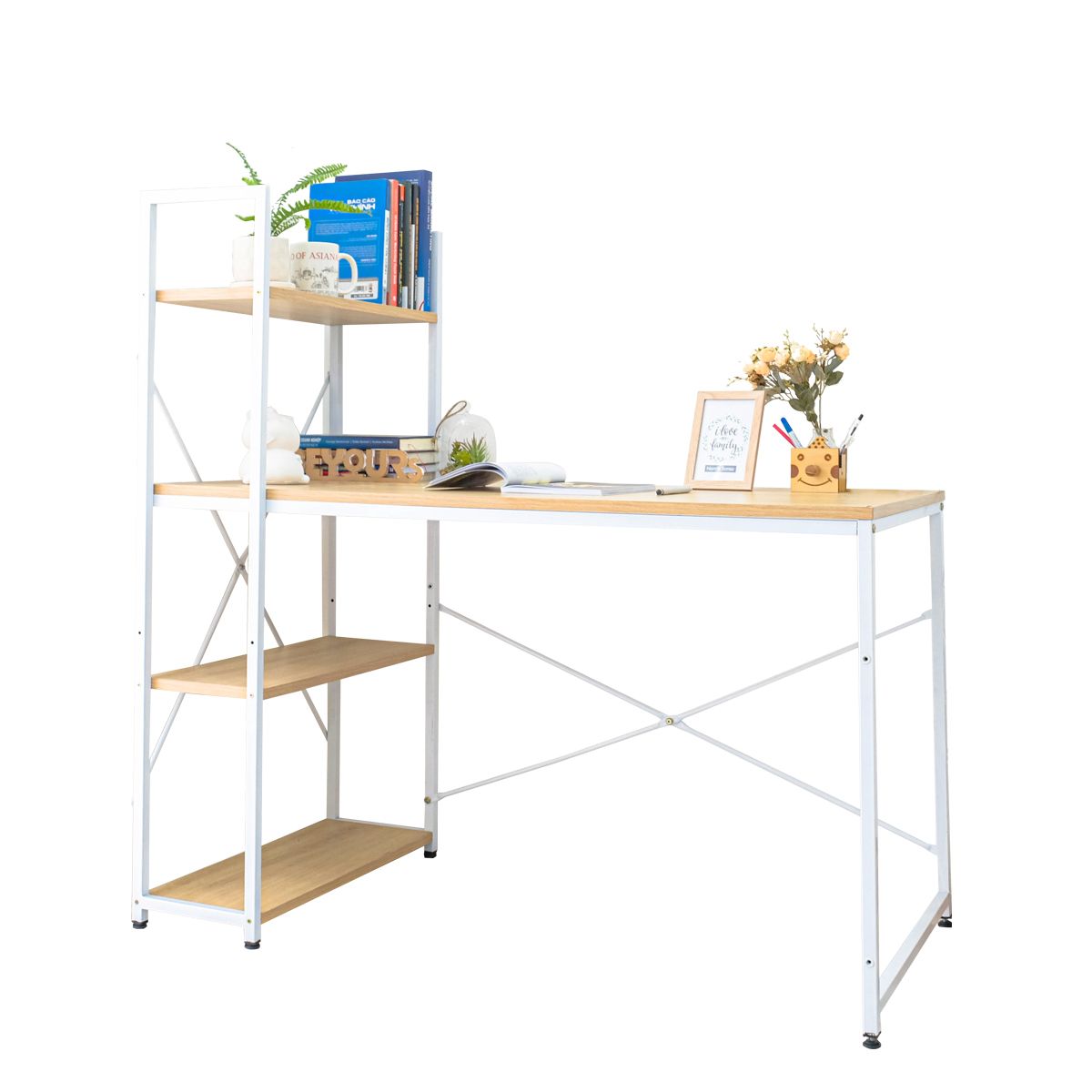 Bàn Làm Việc BEYOURs Neuly Table Natural White