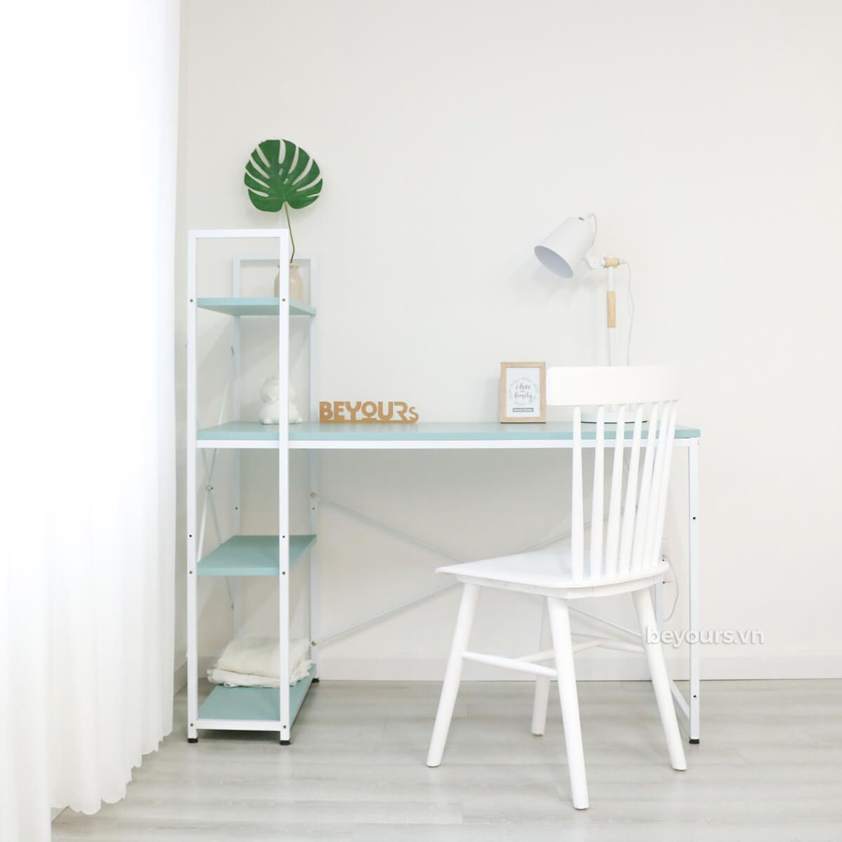 Bàn Làm Việc BEYOURs Neuly Table Turquoise White