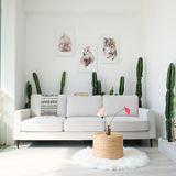 ghế artemis sofa (3 seats) white 2