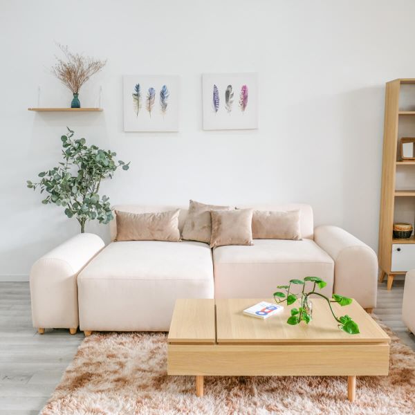 [TL hàng trưng bày] Sofa góc BEYOURs Moa Sofa White