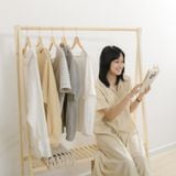 giá treo quần áo beyours a hanger 2fl natural 3