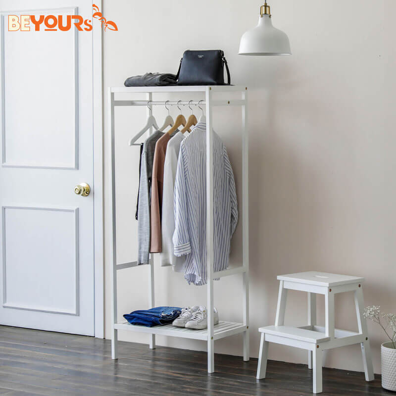 Giá Treo Quần Áo Shelf Hanger 2F White