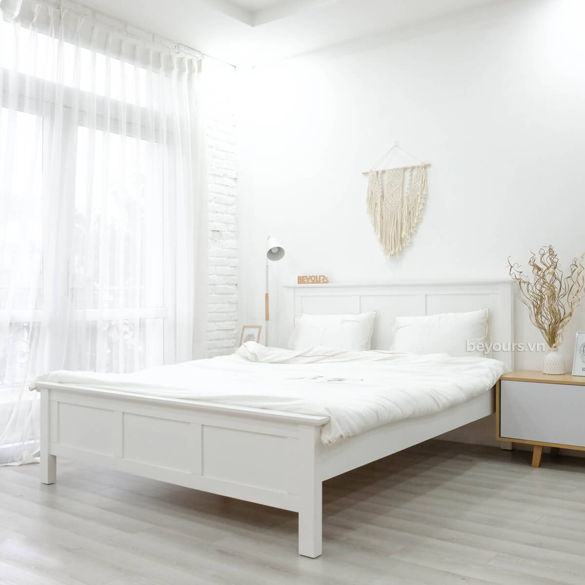 Giường Ngủ Freezing Fog Bed White