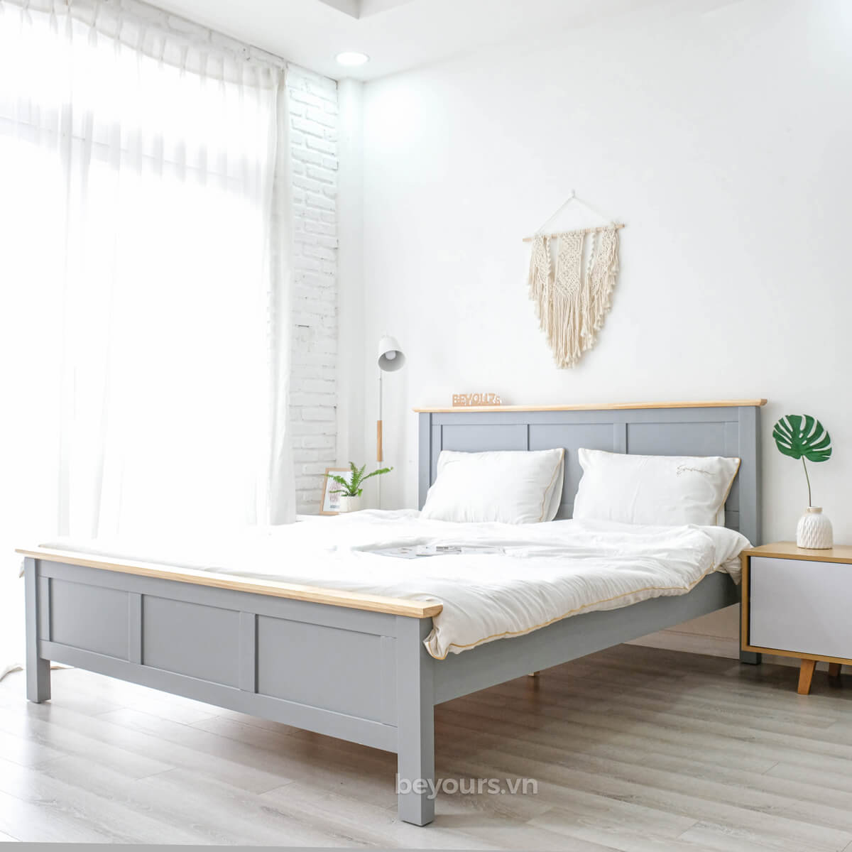 Giường Ngủ Freezing Fog Bed Natural Grey