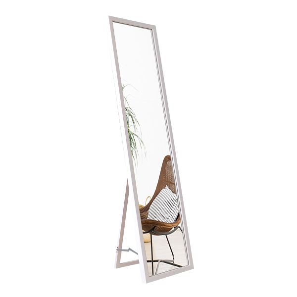 GƯƠNG ĐỨNG SOI TOÀN THÂN TRANG ĐIỂM KHUNG GỖ CÓ CHÂN GẬP A MIRROR WHITE