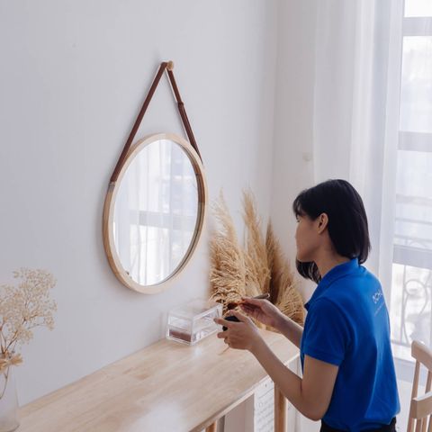 GƯƠNG TRÒN TREO TƯỜNG O- MIRROR CIRCLE D60 NATURAL 3