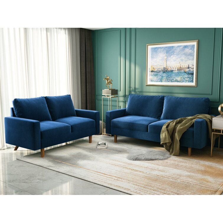 Sofa Băng BEYOURs (2 Seat) Dione Sofa Blue