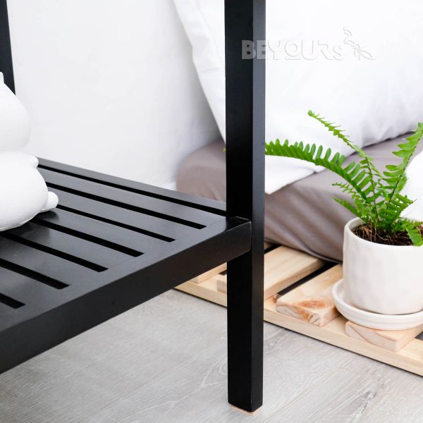 Tab Đầu Giường BEYOURs Glass Shelf Black