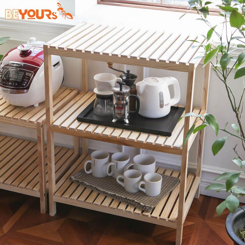 Kệ Lò Vi Sóng BEYOURs MULTIPURPOSE RACK 3-TIER Natural