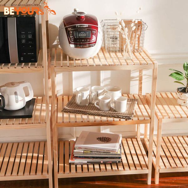 Kệ Lò Vi Sóng BEYOURs MULTIPURPOSE RACK 3-TIER Natural