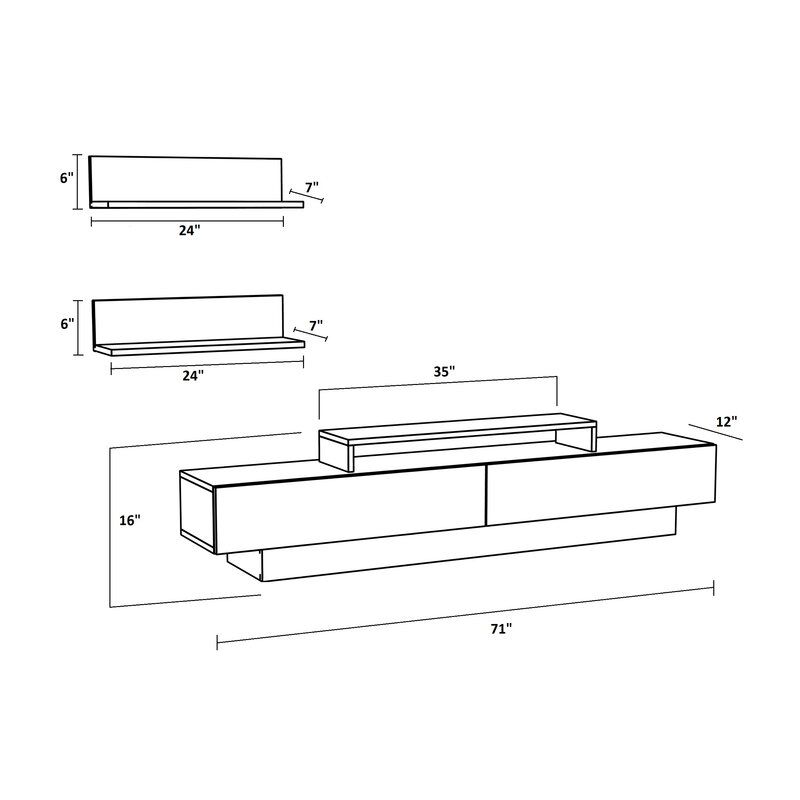 Kệ tivi BEYOURs KTV Shelves 07 White