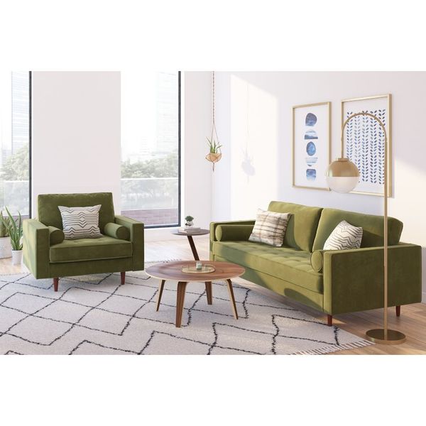 Sofa Băng BEYOURs (2 Seat) Poppy Sofa Olive Green