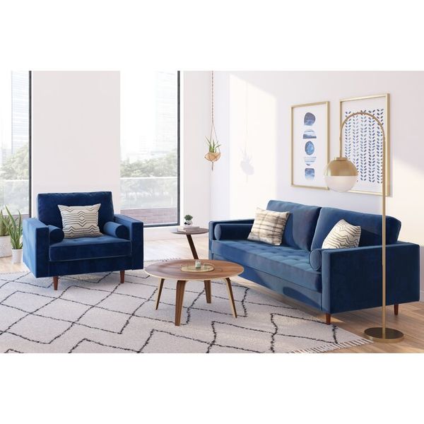 Sofa Băng BEYOURs (2 Seat) Poppy Sofa Blue