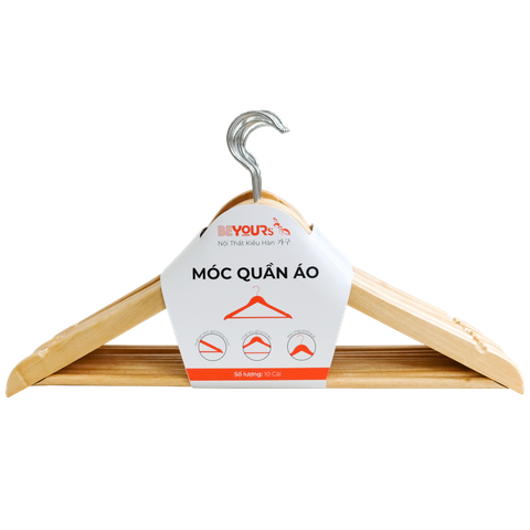 Móc treo quần áo 10 cái Ten