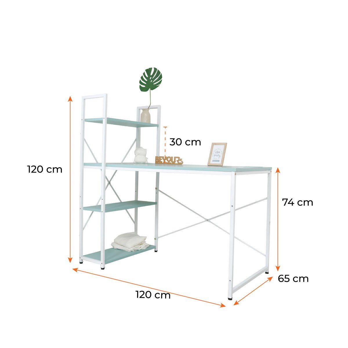 Bàn Làm Việc BEYOURs Neuly Table Turquoise White