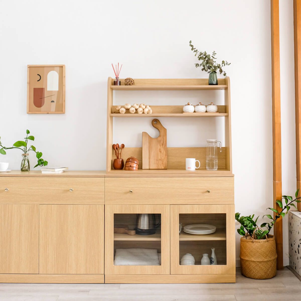 Tủ Bếp BEYOURs Mody Kitchen Storage 02 Natural