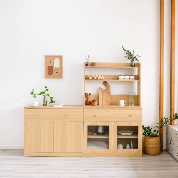 Tủ Bếp BEYOURs Mody Kitchen Storage 02 Natural