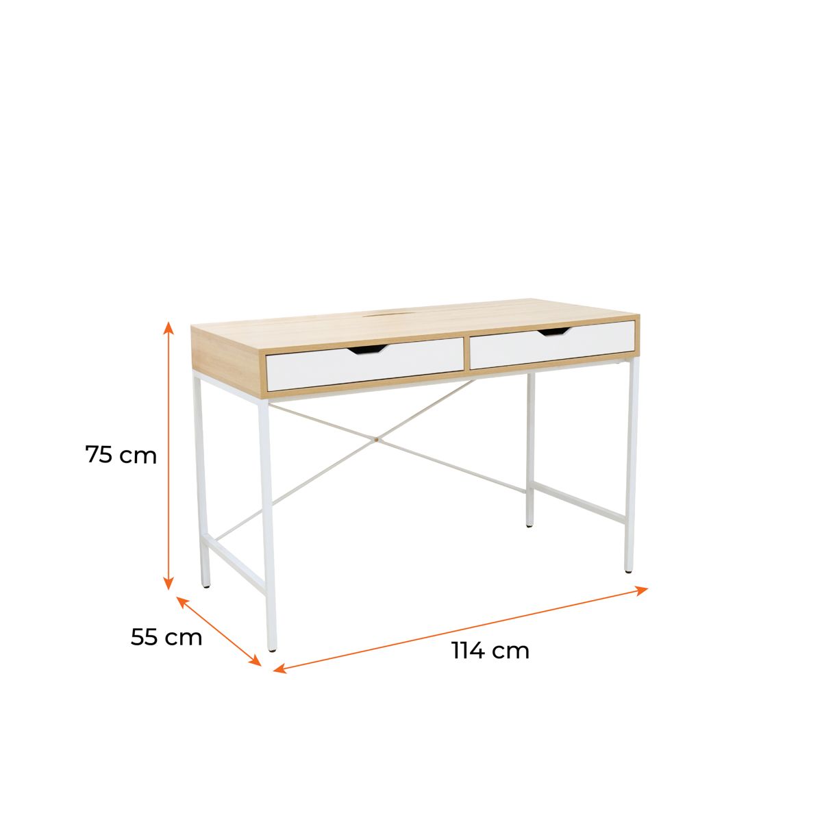 BÀN LÀM VIỆC BEYOURs SQUARE TABLE NATURAL WHITE