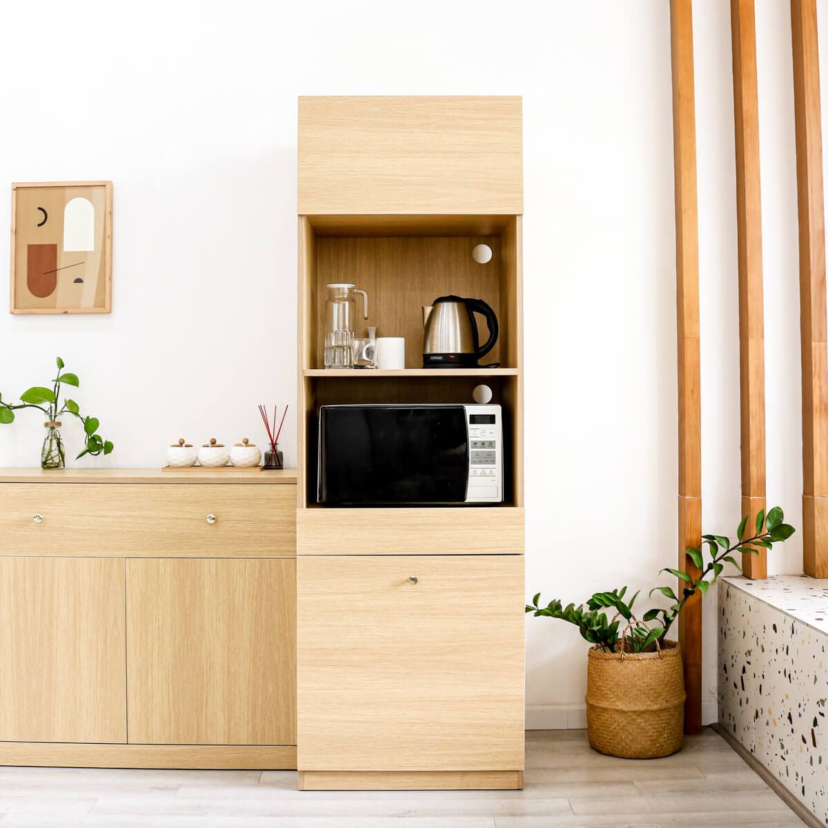 Tủ Bếp Đứng BEYOURs Mody Kitchen Storage Range Stand 01 Natural