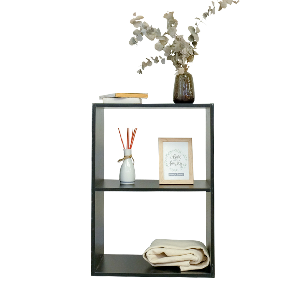 Tủ Beyours Bey Cabinet 2F Black (Không Hậu)