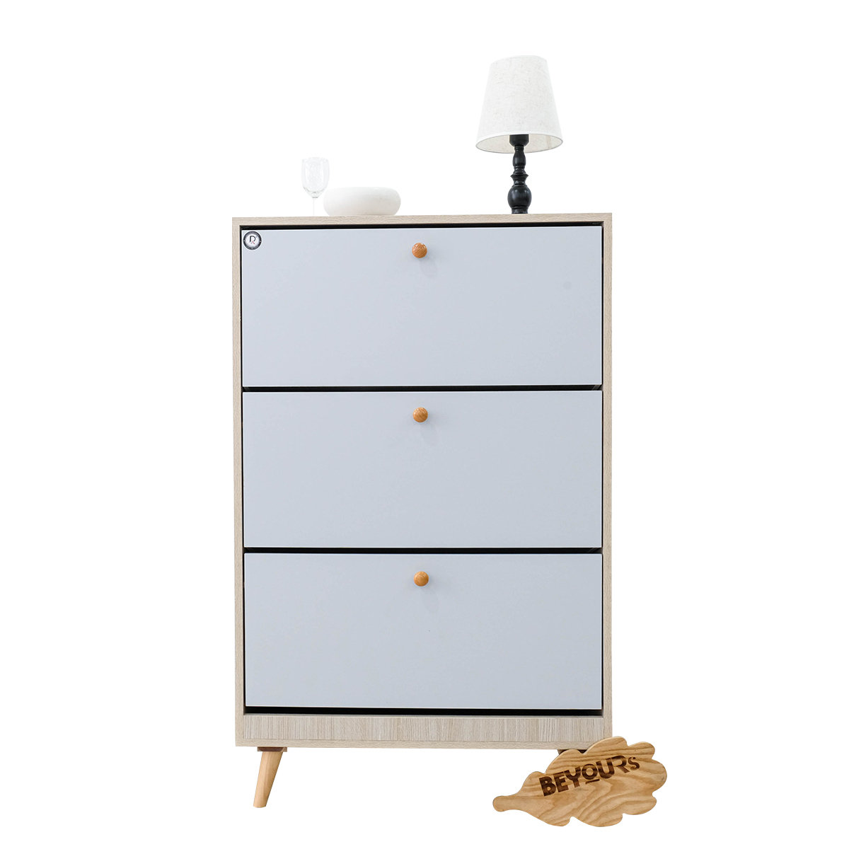 Tủ Giày Thông Minh 3 Tầng Xám