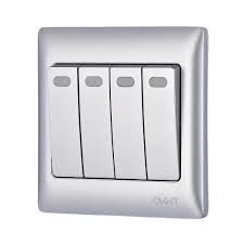 Bộ công tắc bốn 1 chiều 10AX 250V màu trắng