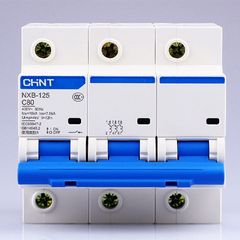 Áp tô mát Chint NXB-125 3P C80 10kA