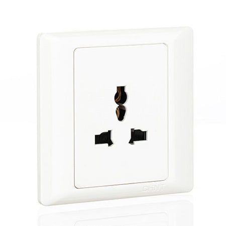 Ổ cắm đơn 3 chấu 10A trắng