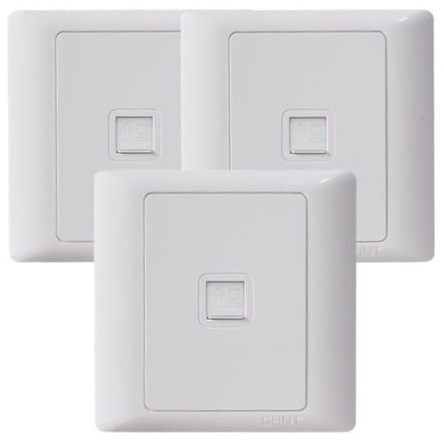 Ổ cắm đơn Cat 6 trắng
