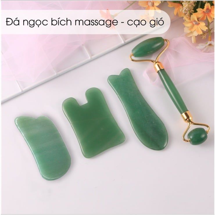 Đá ngọc bích massage mặt