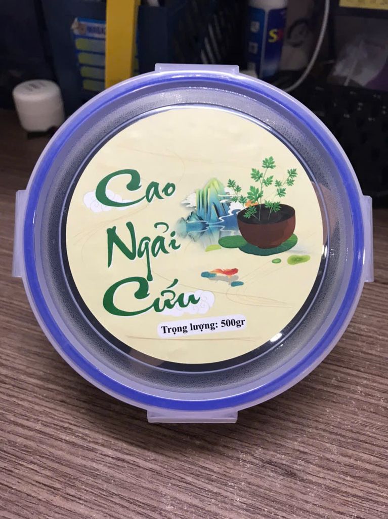 Bùn ngải cứu  500gr (Hộp tròn)