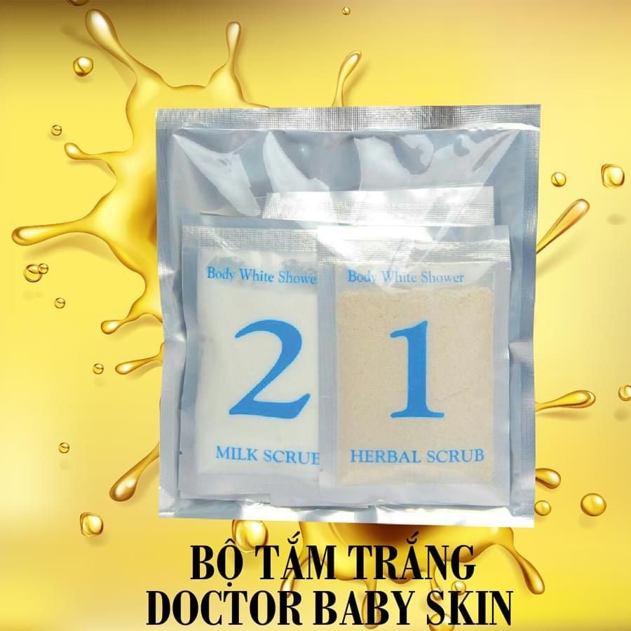 Bộ tắm trắng doctor baby skin - 6 in 1